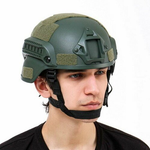 Шлем защитный 'Storm tactic', зеленый, пластик
