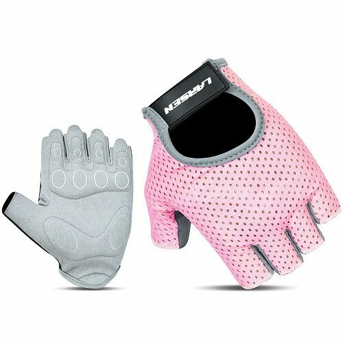 Перчатки для фитнеса Larsen 01-21 Light Pink/Grey Xs