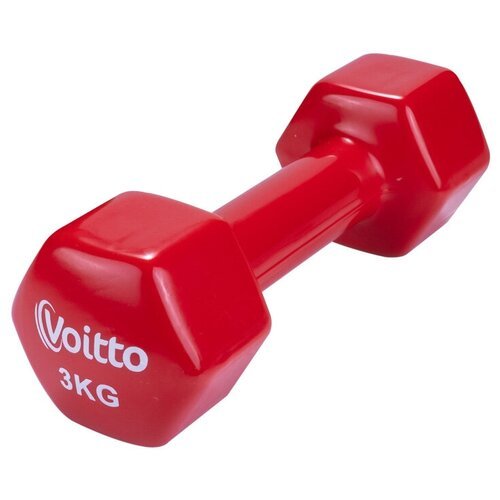 Гантель для фитнеса виниловая Voitto 3 кг