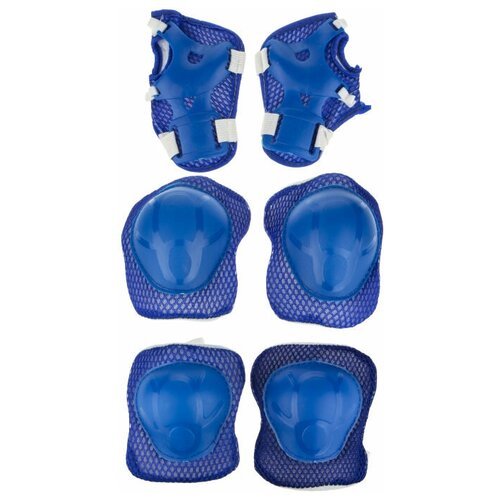 Комплект защиты (наколенники, налокотники, перчатки), синий