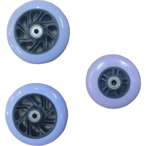 Набор колес для самоката RIDEX 3D Robin (120/90 мм), фиолетовый