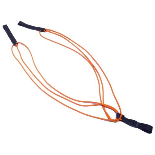 Эспандер универсальный, для лыжника (боксера, пловца) Indigo 3 шнура SM-057/3 200 см оранжевый/черный