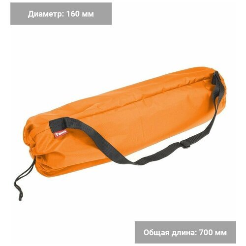 Чехол для коврика йоги, для фитнеса 160x700 мм (оксфорд 210, оранжевый), Tplus