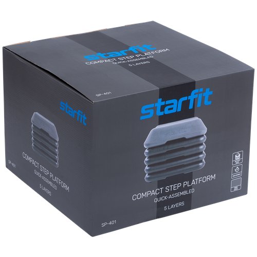 Степ-платформа Starfit SP-401 40х40х30 см черный