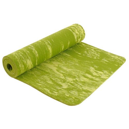 Коврик для йоги 183 x 61 x 0.8 см, цвет зелёный