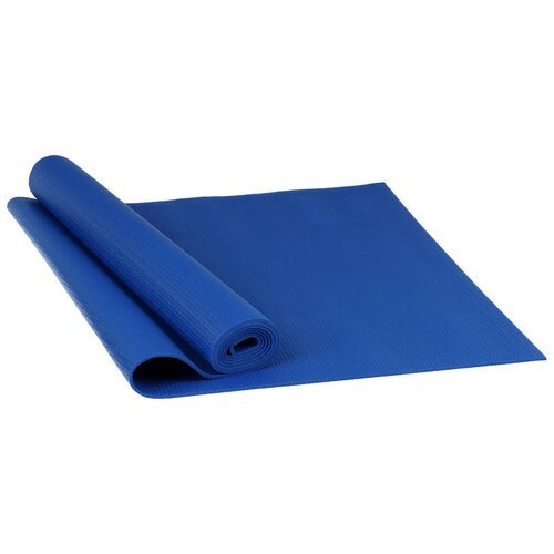 Коврик для йоги 173x61x0,4 см, цвет темно-синий