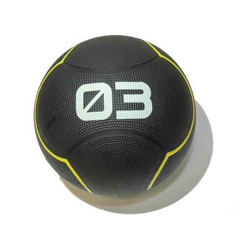 Тренировочные мячи и медболы Original FitTools Мяч тренировочный черный 3 кг Original Fittools FT-UBMB-3