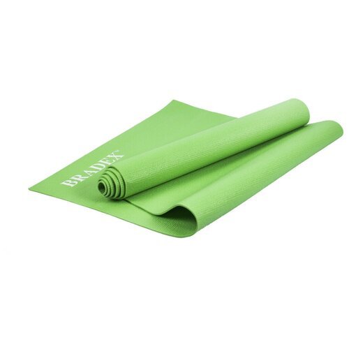 Коврик для йоги и фитнеса Bradex SF 0682, 183*61*0,4 см, зеленый