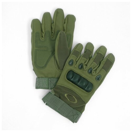 Перчатки тактические 'Storm tactic', ХL доп защита пальцев , зеленые для дома