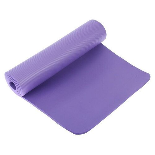 Коврик для йоги 183 × 61 × 1 см, цвет фиолетовый