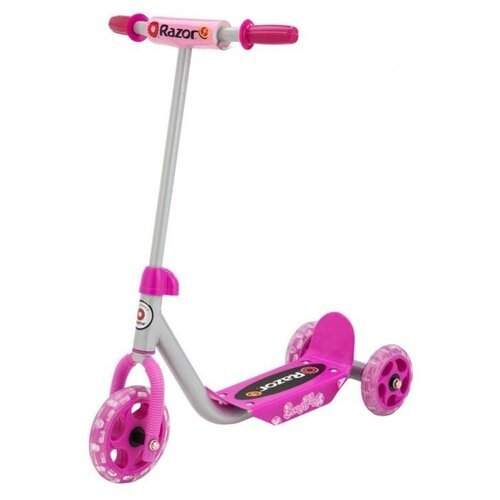 Детский городской самокат 3-колесный Razor Lil Kick , розовый