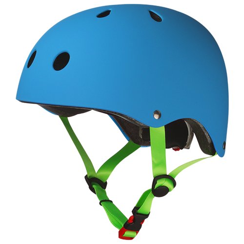Шлем велосипедный детский Bambino со светоотражающими ремешками, голубой, р-р XS
