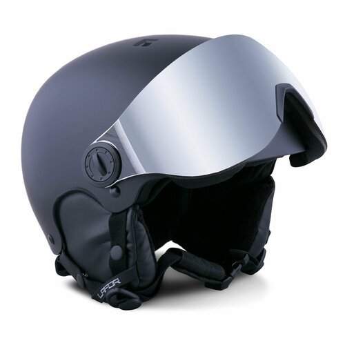 Шлем сноубордический горнолыжный с визором LAFOR черный