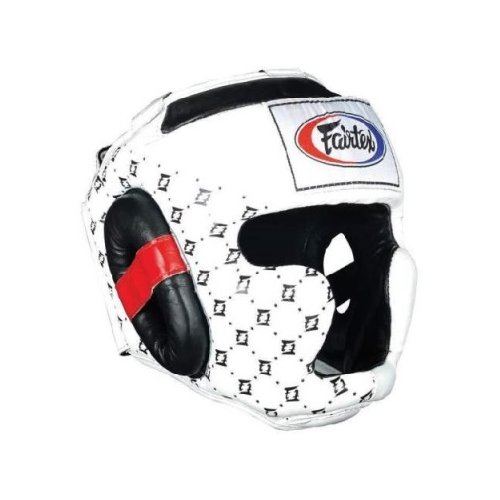Боксерский шлем Fairtex HG10 White (XL)