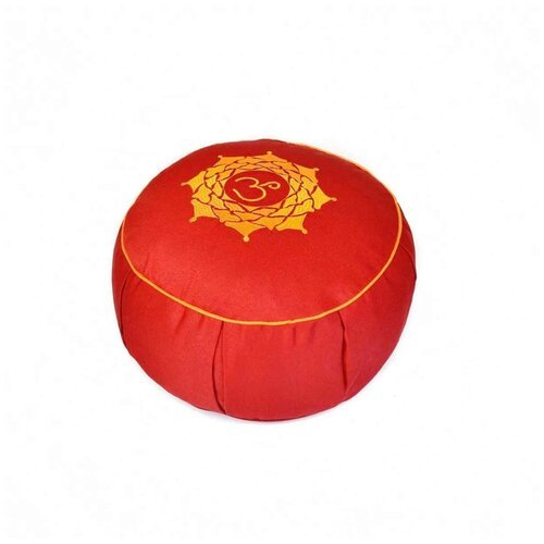 Подушка для медитации 'Ом' 30х15 см красный