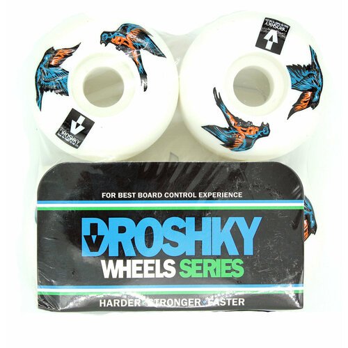 Комплект колес Droshky Wheel Teal Swallow Fight 52*32 mm для скейтборда