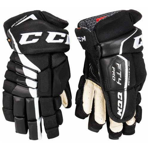Защита запястий CCM, JetSpeed FT4 Pro gloves, 15, черный/белый