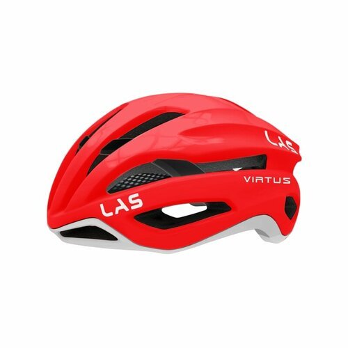 Велошлем LAS Virtus Helmets 2020 (LB00020020), цвет Красный/Белый, размер шлема S/M (54-59 см)