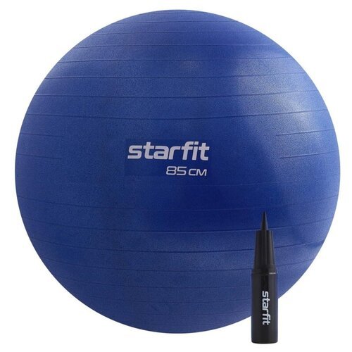 Фитбол STARFIT GB-109 85см,500гр, антивзрыв, с руч. насосом, т.-син, УТ-00020234