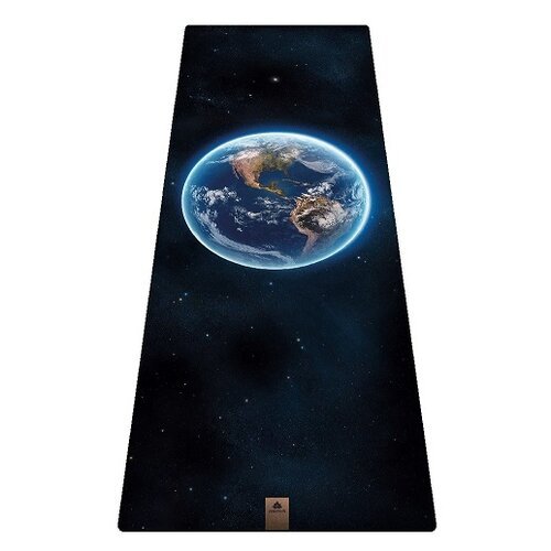Удлиненный хлопковый коврик для йоги и фитнеса - Планета / Арт Йогаматик
