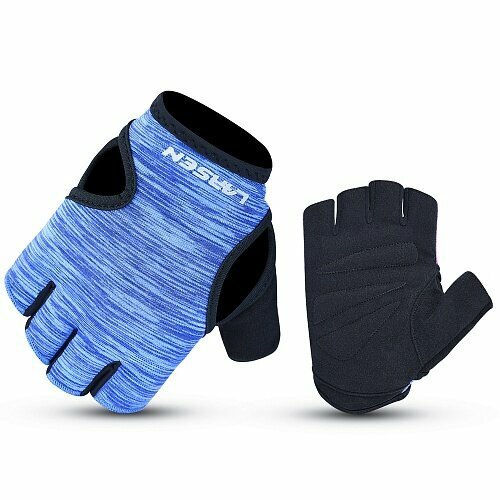 Перчатки для фитнеса Larsen 16-15052 black/blue M