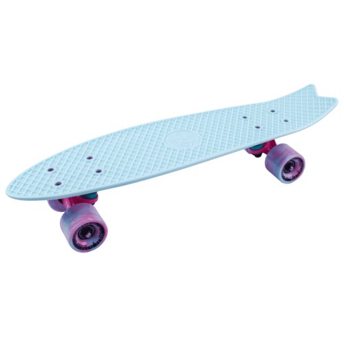 Скейтборд пластиковый Fishboard 23 print mini blue 1/6 TLS-409