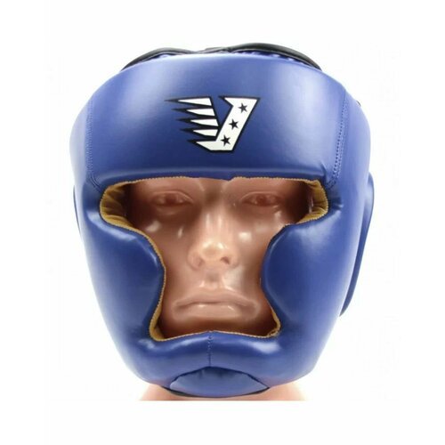 Шлем боксерский тренировочный 'Velo 3 flex' - размер XL / закрытый / синий