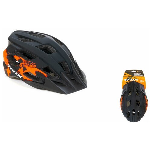 Шлем вело TRIX кросс-кантри регулировка обхвата размер: L 59-60см In Mold красно-черный матовый
