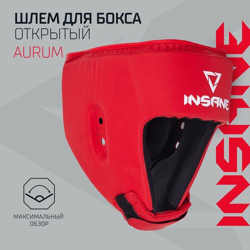 Шлем открытый взрослый INSANE AURUM IN22-HG201, ПУ, красный
