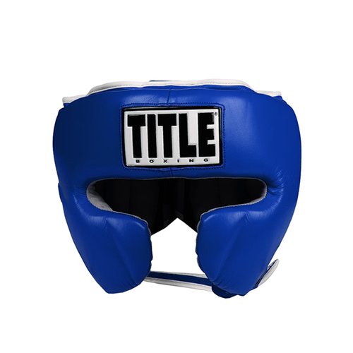 Боксерский шлем TITLE Boxing Sparring Headgear Blue (L)