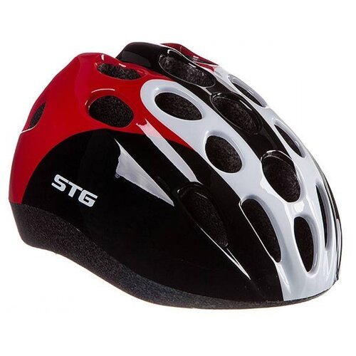 Шлем защитный STG, HB5-3, S, черный/красный/белый