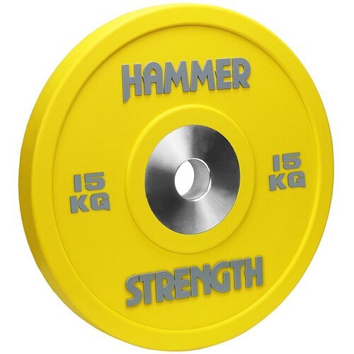 Диск уретановый бампированный Hammer Strength 15 кг