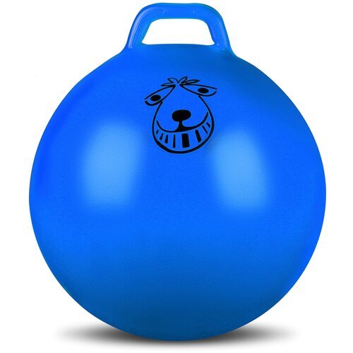 Мяч гимнастический с ручкой INDIGO IN093 Голубой 65 см