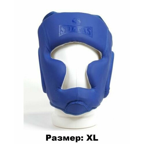 Шлем боксерский 'SOLTAS DX' тренировочный - размер ХL / закрытый / синий
