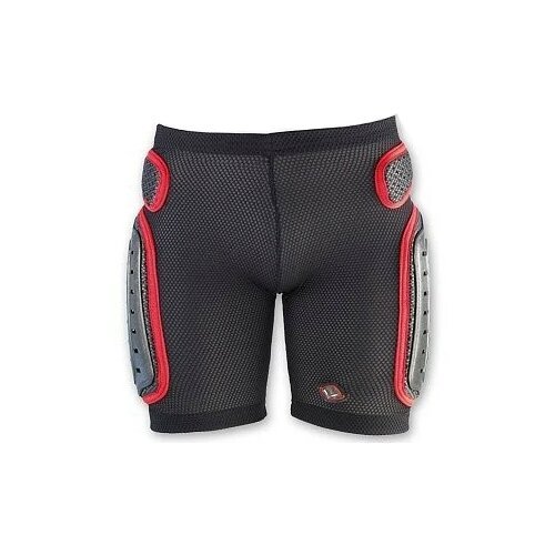 Шорты Nidecker, Padded Plastic Shorts, S, black/red