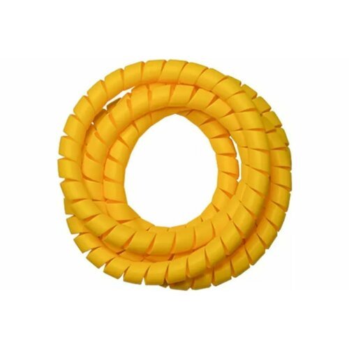 Спиральная пластиковая защита PARLMU SG-20-F12-k10 полипропилен, размер 20, плоская поверхность, цвет желтый, длина 10 м PR0200200-10