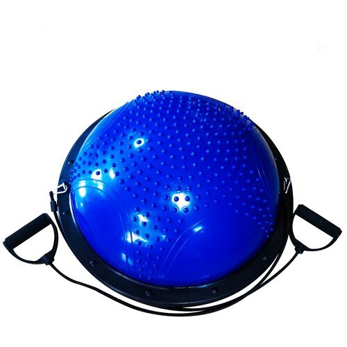 Полусфера для фитнеса масажная (мяч Босу) 60см, синяя