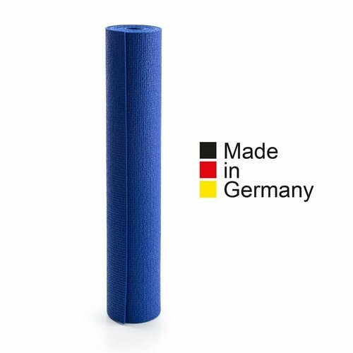Коврик для йоги Yogastuff EXTRA синий 175*60 см, прочный, производство Германия