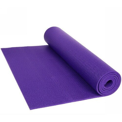 Коврик для йоги 6 мм 61х173 см «Однотонный», фиолетовый