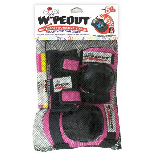 Комплект защиты Wipeout Pink (M 5+) - розовый