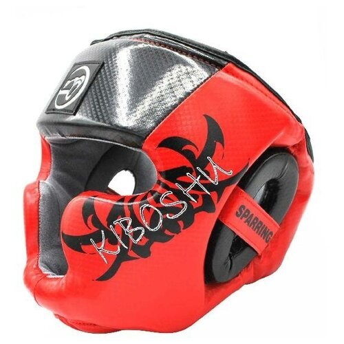 31-14RD Kiboshu Шлем Sparring Kick-Красный-Кожа-Зам - Kiboshu - Красный - XS