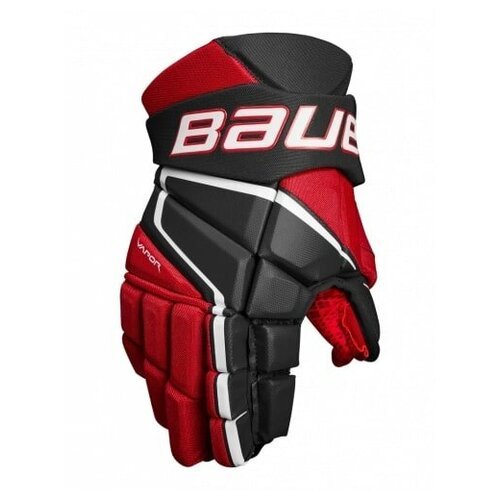 Перчатки хоккейные BAUER S22 VAPOR 3X PRO INT 12', Черно-красно-белые