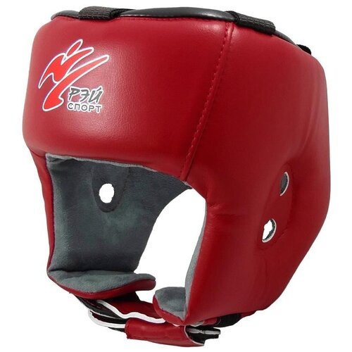 Шлем для единоборств Ray Sport БОЕЦ-1, красный - Ray-Sport - Красный - L