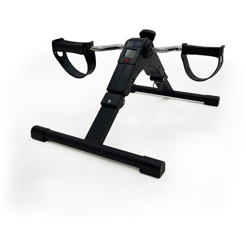 Велотренажер складной с электронным дисплеем, велотренажер для рук и ног в период реабилитации BALMY Mini, чёрный