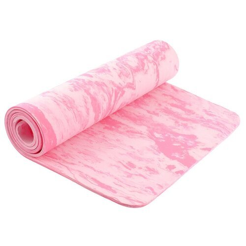 Коврик для йоги Sangh Yoga mat, 183х61х0.8 см розовый рисунок 1 кг 0.8 см