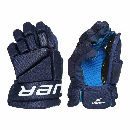 Перчатки хоккейные BAUER X S21 YTH 1058656 (8 / темно-синий)