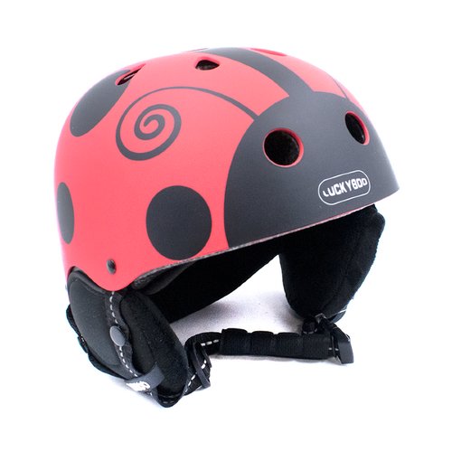 Шлем LUCKYBOO - PLAY красный (Размер XS (48-52 СМ) Цвет ЧерныйКрасный)