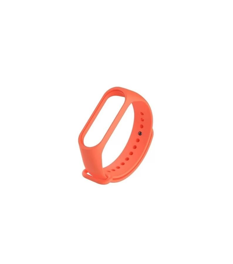 Силиконовый ремешок BoraSCO для Xiaomi Mi Band 3/4 оранжевый