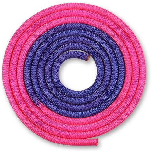 Гимнастическая скакалка утяжелённая Indigo IN042 фиолетово-розовый 300 см