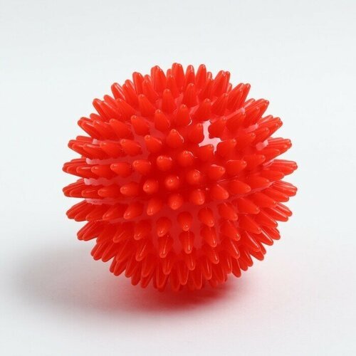 Мяч массажный d 9 см, цвет красный
